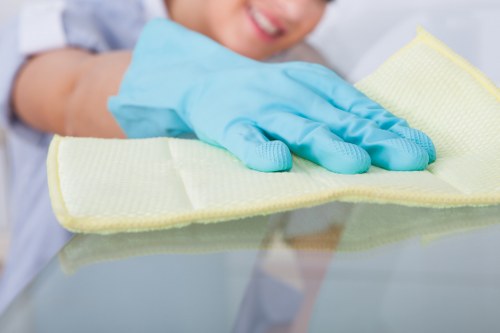 Local cleaner preparing a West London Airbnb between guest stays
