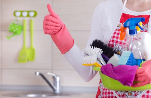 Professional move in cleaning for a kitchen in W12