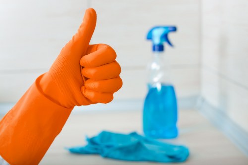 Detailed kitchen and bathroom cleaning included in W12 move-out service