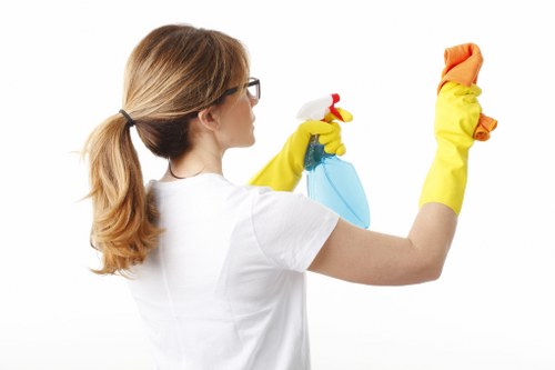 Clean communal area and entrance maintained by a local W12 cleaning service